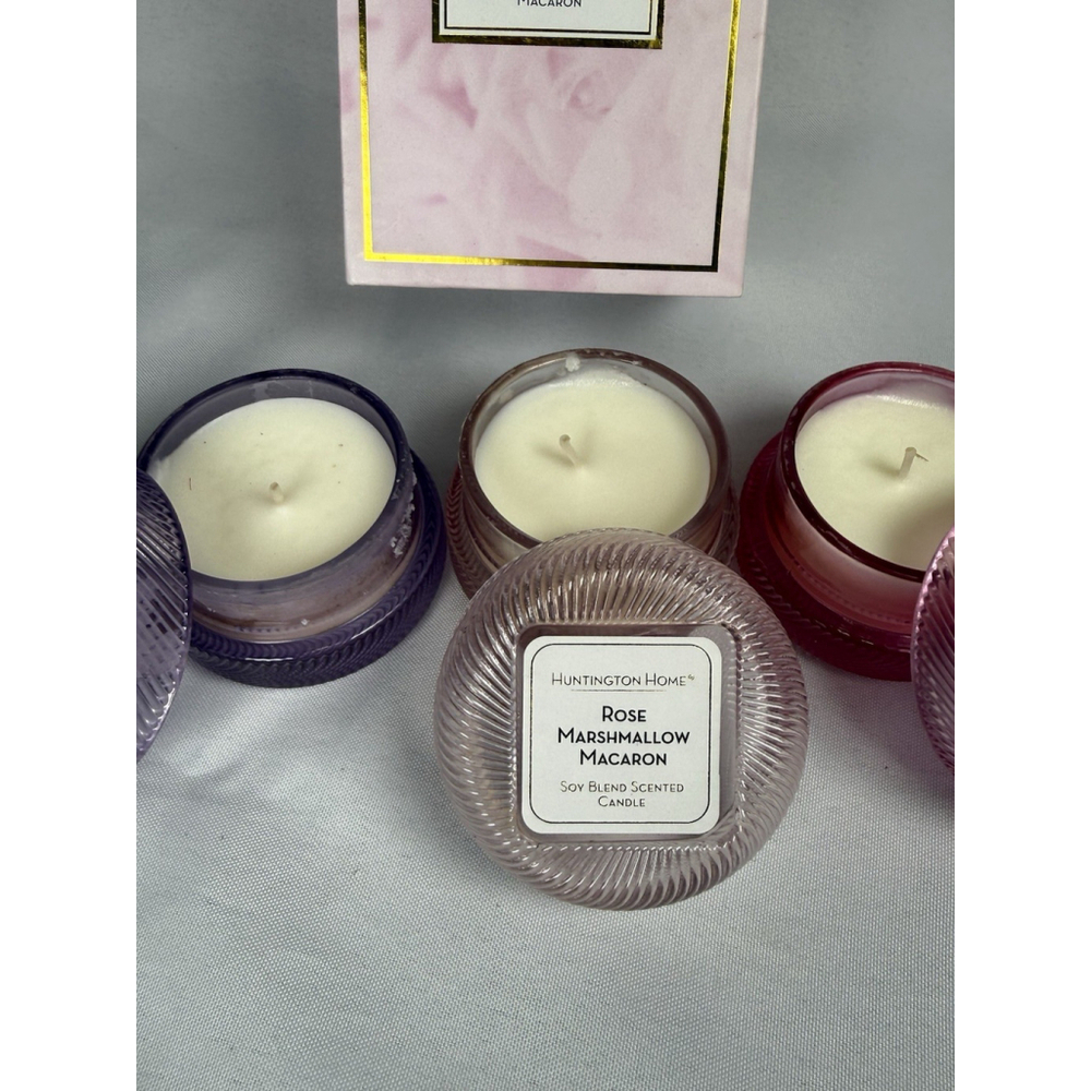 Huntington Home Macaron Candle Collection 3 Scents Fragrance 1.8 Oz - Picture 3 of 9